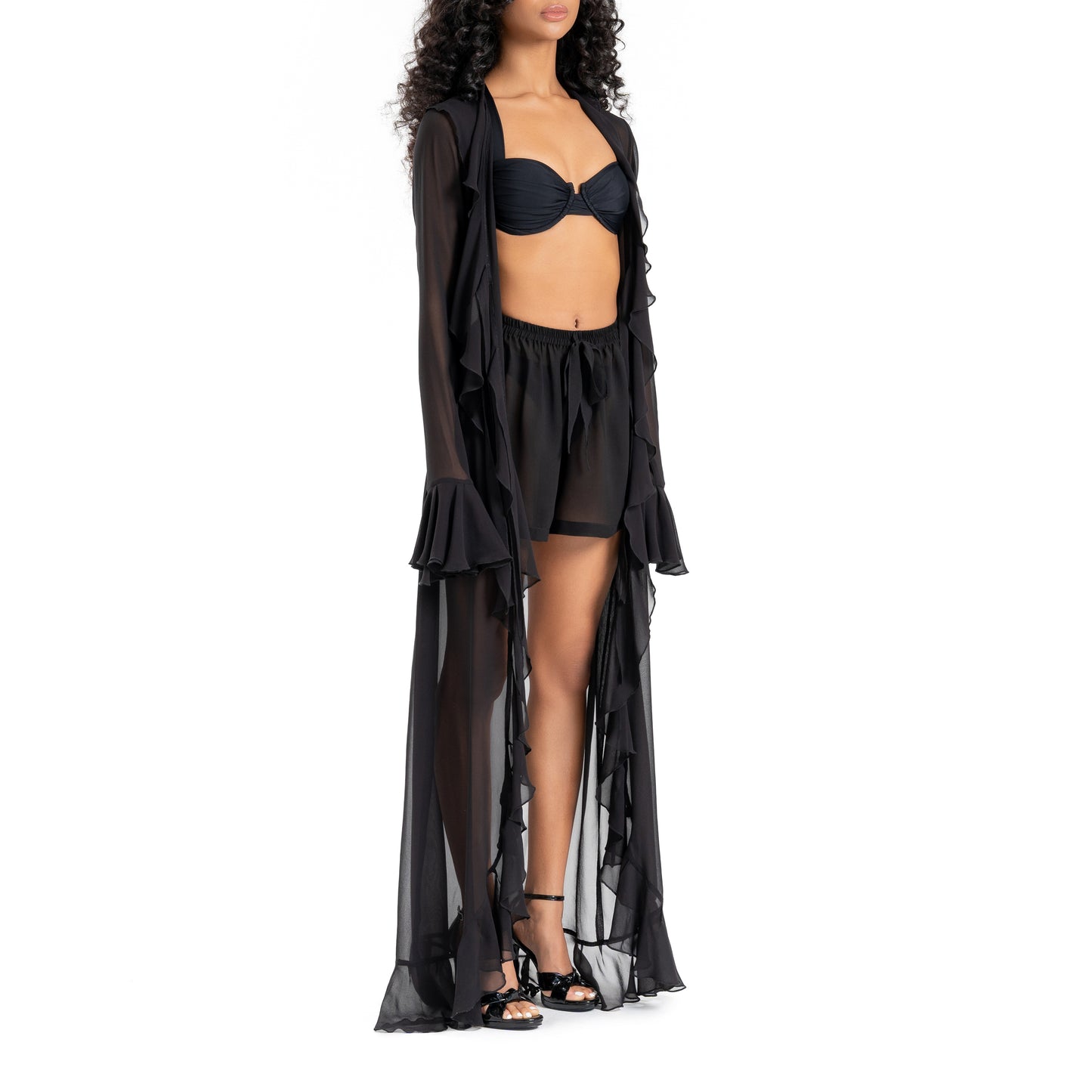 Dark Night Set Long Cover Up + Short