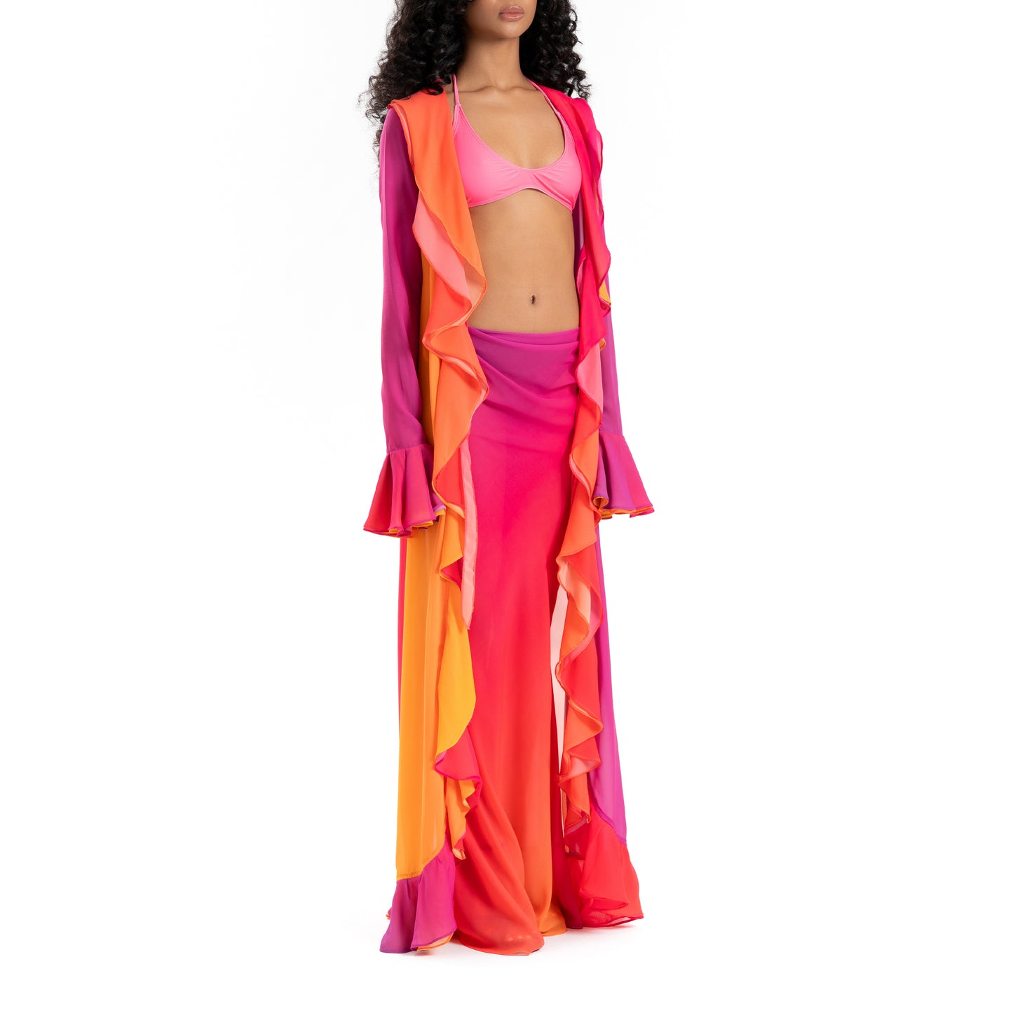 Soft Sunset Long Cover Up + Skirt